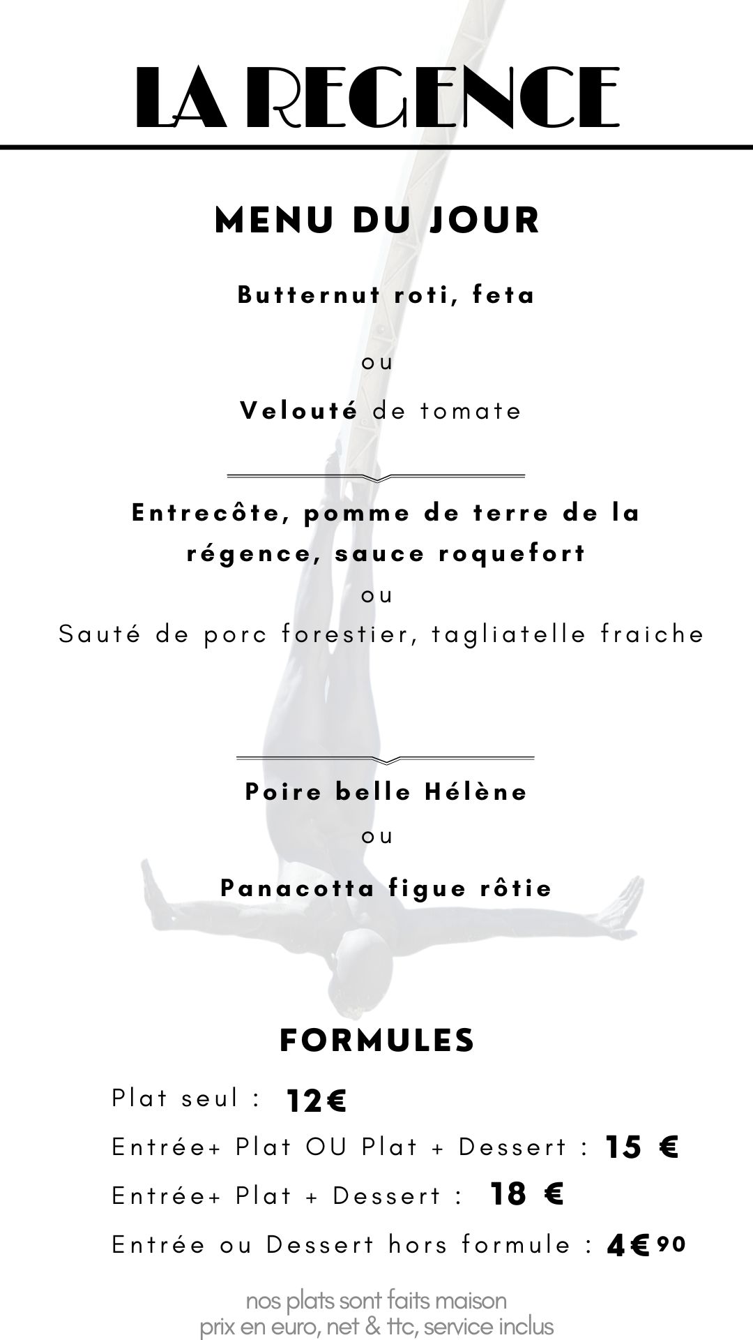 Menu du jour